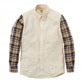 Mr.GENTLEMAN / ミスター・ジェントルマン｜OXFORD×MADRAS CHECK B.D SHIRTS -YELLOW×MUSTARD 通販ページへ
