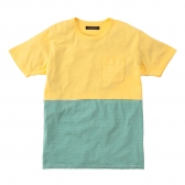Mr.GENTLEMAN / ミスター・ジェントルマン｜PLAIN COLOR×BORDER　TEE - YELLOW 通販ページへ