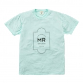 Mr.GENTLEMAN / ミスター・ジェントルマン｜PRINTED TEE「MR」-MINT 通販ページへ