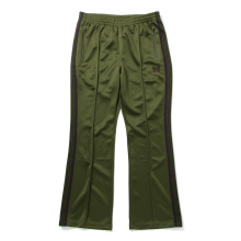 Needles / ニードルズ | Boot-Cut Track Pant - Poly Smooth - Olive