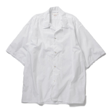 blurhms / ブラームス | Chambray Open-collar Shirt - White