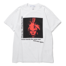 COMME des GARCONS SHIRT / コム デ ギャルソン シャツ | cotton jersey plain with print I Andy Warhol - White