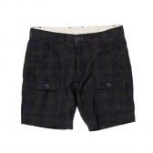 Bush Shorts -GREEN×NAVY