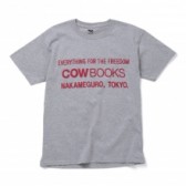 COW BOOKS-Book Vender T-shirts - Gray × Red