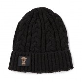 BEDWIN-CABLE WATCH CAP 「ROBERT」 - Black