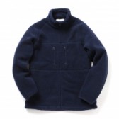 UNIVERSAL PRODUCTS-FLEECE ZIP UP BLOUSON - Navy