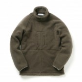 UNIVERSAL PRODUCTS-FLEECE ZIP UP BLOUSON - Olive