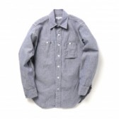 ENGINEERED GARMENTS-Work Shirt - Chambray - Blue