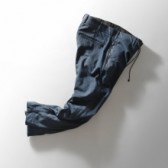 CURLY-CRACKED ZIP TROUSERS