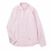 BEDWIN-L:S B.D OX SLEEVE PANEL SHIRT 「BRIAN」 - Pink