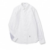 BEDWIN-L:S B.D OX SLEEVE PANEL SHIRT 「BRIAN」 - White