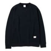 BEDWIN-L:S C-NECK SWEAT 「LOU」 - Black