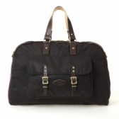 KICHIZO by Porter Classic-OILED COTTON BOSTON BAG - Brown