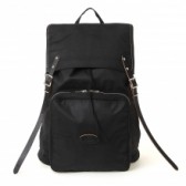 KICHIZO by Porter Classic-OILED COTTON RUCK SUCK - Black