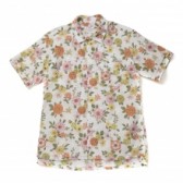 ENGINEERED GARMENTS-Camp Shirt - Froral Print Lawn - White