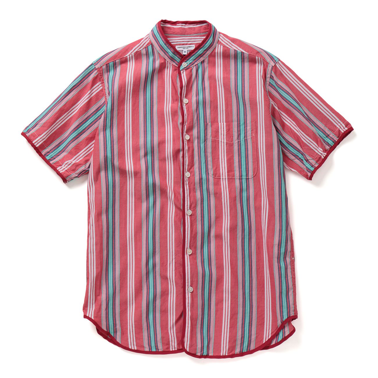 ENGINEERED GARMENTS-Copley Shirt - Multi Color St. - Red