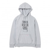 BEDWIN-L:S PULLOVER HOODED SWEAT 「ANTHONY」 - Gray