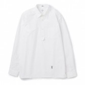 BEDWIN-L:S PULLOVER SHIRT 「MELVIN」 - White