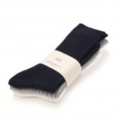 UNIVERSAL PRODUCTS-3P COLOR SOCKS - B SET (White, Gray, Navy)