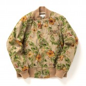 ENGINEERED GARMENTS-Aviator Jacket - C:L Froral Print - Khaki