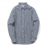 UNIVERSAL PRODUCTS-CHECK REGULAR COLLAR SHIRTS - Navy