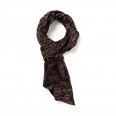 ENGINEERED GARMENTS-Long Scarf - Karamukari India Print - Black