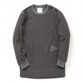 and wander-pile pullover (M) - Gray
