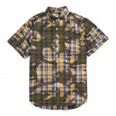 HABANOS-CAMO MADRAS CHECK S:SL B.D SHIRTS - Yellow