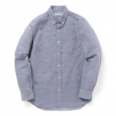 UNIVERSAL PRODUCTS-COTTON:LINEN BUTTON DOWN SHIRTS - Navy