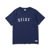 DELUXE CLOTHING-DELUXE LOGO TEE - Navy