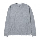 BEDWIN-L:S C-NECK POCKET T 「JACK」 - Gray