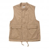 ENGINEERED GARMENTS-Lafayette Vest - French Twill - Khaki