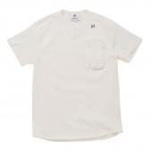 HABANOS-MILITARY COTTON H-NECK S:SL Tee - White