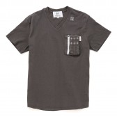 HABANOS-MILITARY COTTON V-NECK S:SL Tee - Black