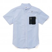 HABANOS-MILITARY POCKET S:SL SHIRTS - Sax