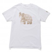 ENGINEERED GARMENTS-Printed Cross Crew Neck T-shirt - Elephant - White