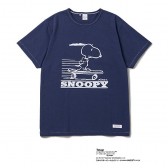 DELUXE CLOTHING-SNOOPY TEE - Navy