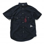 and wander-color ox short sleeve shirt (M) - Navy