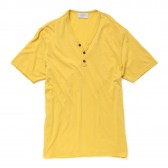 FLISTFIA-Henley Neck T-Shirt - Fresh Yellow