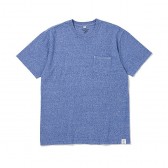 BEDWIN-S:S C-NECK POCKET T 「JACK」 - Blue