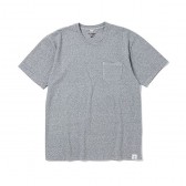 BEDWIN-S:S C-NECK POCKET T 「JACK」 - Gray