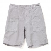 UNIVERSAL PRODUCTS-WASHED COTTON:NYLON SHORTS - Lt.Gray