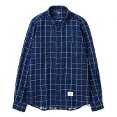 BEDWIN-L:S GAUZE SHIRT 「NAVARRO」 - Check