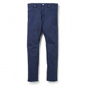 BEDWIN-10:L TAPERED FIT STRETCH PIQUE PANTS 「CHARLS」 - Navy