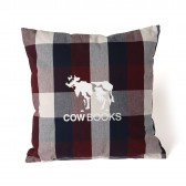 COW BOOKS-Reading Cushion - Red × Navy