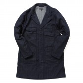 ENGINEERED GARMENTS-Shop Coat - 11oz Broken Denim - Indigo