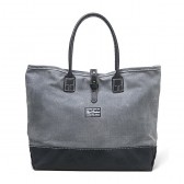 BEDWIN-HERITAGE LEATHER x BEDWIN TOTE 「HUCK」 - Gray