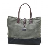 BEDWIN-HERITAGE LEATHER x BEDWIN TOTE 「HUCK」 - Olive