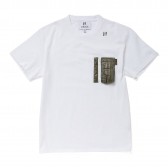 HABANOS-MILITARY LIP-POCKET S:SL Tee - White