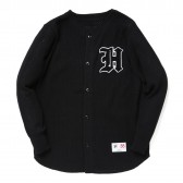 HABANOS-SPORTS MESH CARDIGAN - Black